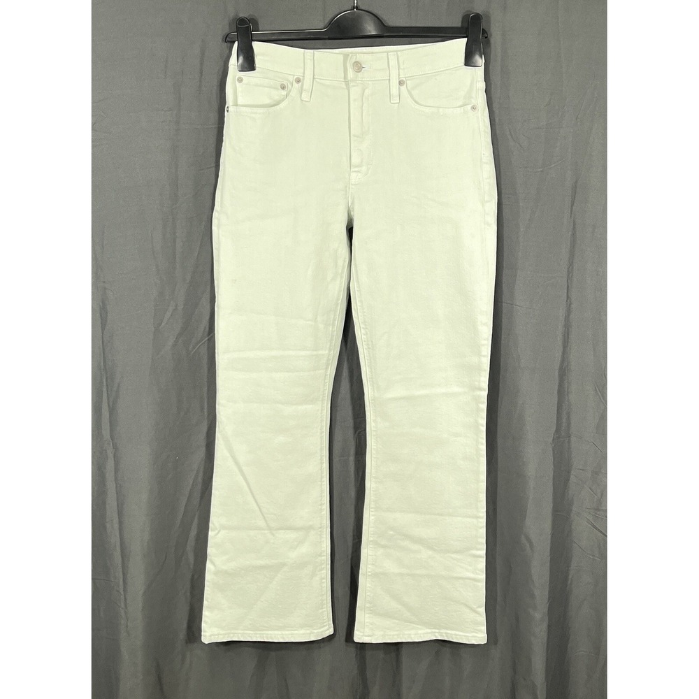 NWT J CREW Garment Dyed MINT GREEN Denim WOMEN'S Billie Demi Boot Crop Jeans 27